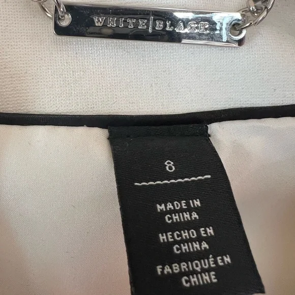 White House Black Market Ivory Blazer with Button Accents - Picture 3 of 6